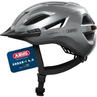 ABUS Fietshelm URBAN-I 4.0 graphite silver S - 51-55 cm - zilver - Geschikt voor gebruik op elektrische fietsen - stadsfietsen - 250 g