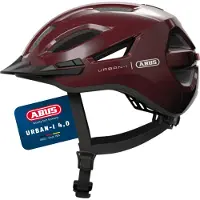 ABUS Fietshelm URBAN-I 4.0 chestnut red S - 51-55 cm - rood - Geschikt voor gebruik op elektrische fietsen - stadsfietsen - 250 g