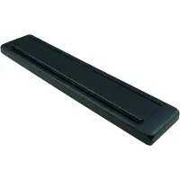 Dulimex DX - Ami - Briefplaat climate comfort veer recht zwart 340 x 74 mm