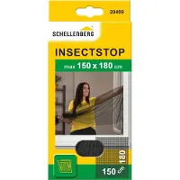 SCHELLENBERG 50712 vliegenscherm voor ramen, insectenbescherming zonder boren, bescherming tegen muggen, vliegen, insecten en ongedierte, 100 x 130 cm, incl. bevestigingstape, wit