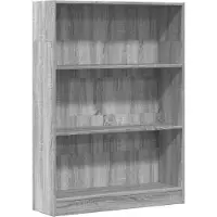 vidaXL Boekenkast 80x24x109 cm bewerkt hout grijs sonoma eikenkleurig