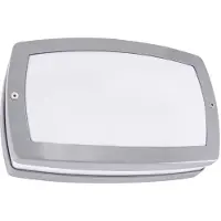 Strühm SOLINA - LED Plafondlamp / Wandlamp - Buitenlamp - met nummer - Ø26 cm - 7.5W - Daglicht wit - 4100K - Grijs - Opbouw - Rechthoek - IP54