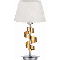 Candellux Lighting Sp. z o.o Candellux tafellamp, chroom, stoffen kap, E27