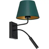 Luminex Wandlamp Soho, groen, Woon-/ Eetkamer, metaal, Modern, Wandlamp