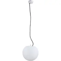 Nowodvorski Lighting Buiten hanglamp Cumulus, Ø 30 cm, wit, kunststof IP65 E27 dimbaar, wit / opaal, Kunststof, Modern