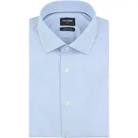 Olymp Luxor Performance Climate Control Modern Fit Overhemd blauw, Effen