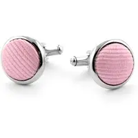 Suitable Zijde Manchetknopen Roze F03 -