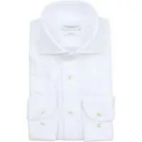 Profuomo Overhemd 'Knitted' wit