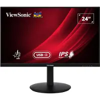 Viewsonic IPS FHD 24 inch Monitor - - VG2409U-2 - 2 HDMI - USB Type C - Ergonomische Steun