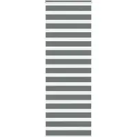 vidaXL Dubbele rolgordijn, donkergrijs, 85x230 cm, stofbreedte 80,9 cm, polyester