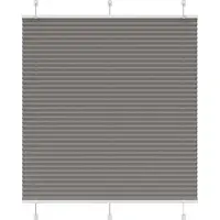 vidaXL Plissé rolgordijn 120x150 cm stofbreedte 119,4 cm antraciet