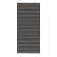 vidaXL Plissé rolgordijn 90x200 cm stofbreedte 89,4 cm polyester zwart