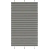 vidaXL Plissé rolgordijn 120x200 cm stofbreedte 119,4 cm antraciet