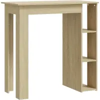 vidaXL Bartafel met schap 102x50x103,5 cm hout sonoma eikenkleur