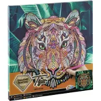 Craft Creative - Diamond Painting on Canvas Tiger 30 x 30 cm - (K-260008)