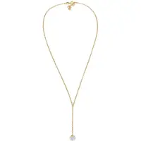 Elli - Elli Halsketting Dames Y-chain bal Crystals 925 Sterling Zilver Kettingen