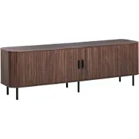 Beliani BRADLEY - TV-meubel - Donkerbruin - MDF