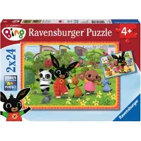Ravensburger puzzel Bing Bunny - Twee puzzels - 24 stukjes - kinderpuzzel