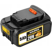Rosfix Accu Vervanging Max Lithium Power - LED Laadindicator, Li-Ion - 20V 5Ah (10 Secties) - Geschikt voor DeWalt