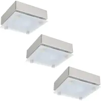 Paulmann Möbel ABL Set Quadro, 3x20W, 60VA, 230/12V, G4, 80mm, chroom, mat/satijn/staalplaat/glas