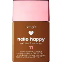 Benefit Make-up gezicht Foundation FoundationHello Happy Soft Blur Foundation No. 11 Dark Neutral