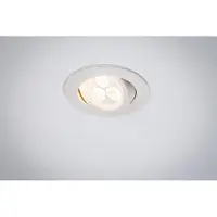 Paulmann Premium inbouwspots Snowy, kantelbaar, LED, 1x3,6W, 350mA, 95mm, wit mat/aluminium
