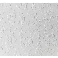 Wow Overschilderbaar Vinylbehang Acanthus Wit