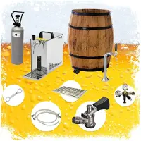 Ich-zapfe BARRIQUE Biertap - Mobiele bierbar - Rolbaar - Complete Set, Adapter 5 liters