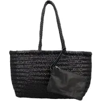 Hide & Stitches Amazone Shopper - met bijpassende clutch - zwart
