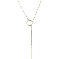 Elli - Halsketting - Dames Y-ketting Cirkel Staaf Geo in 925 sterling zilver - Dames