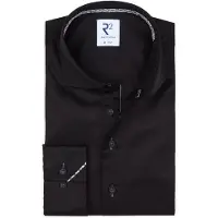 R2 Overhemd Twill Zwart