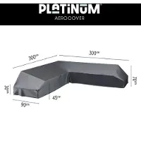 AeroCover Loungesethoes Anthracite Platform (300 x 300 x 90 x H30/45/70 cm)