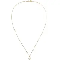 Elli - Halsketting - Dames Druppel Hanger Eenvoudig met Zirkonia in 925 Sterling Zilver - Dames