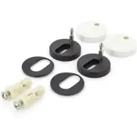 VETUS Toilet Flap Hinge Set Zilver