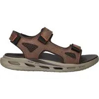 SKECHERS Sandalen Relaxed Fit: Orvan - Gamble 211371/BRN Bruin-46 maat 46