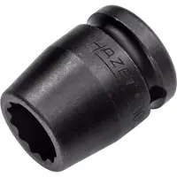 Hazet Krachtdopsleutel 900SZ-16 · 1/2 inch (12,5 mm) vierkant hol · Buitentwaalfkant tractieprofiel · SW 16 mm