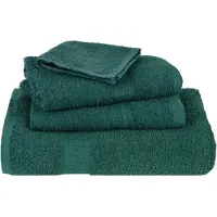 vidaXL Douchehanddoeken FROGN 2 st 70x140 cm 360 g/m² groen