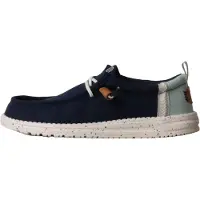 HeyDude Instappers Heren Blauw Textiel Maat 45