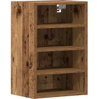 vidaXL Bovenkast Riga 40x29,5x60 cm bewerkt hout oud houtkleurig