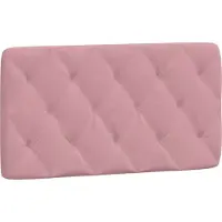 vidaXL Hoofdbordkussen 100 cm fluweel roze
