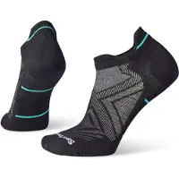 Smartwool Sok Women Run Zero Cushion Low Ankle Socks Black-L