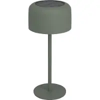 Eglo Strakke tafellamp Roccanova solar groen met usb