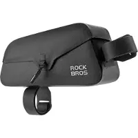 RockBros 30120122002 Fietsbagage, waterdicht, met magnetische sluiting, 0,9 liter - zwart, bevestiging aan het frame