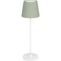 Eglo Tafellamp Leonero Wit Met Groen Stof