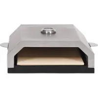 vidaXL Pizzaoven met keramische steen voor gas-/houtskoolbarbecue