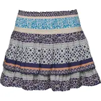 Superdry Dames Getailleerd minirokje met logo Vintage Logo blauw (XL), Casual, Viscose W7210264A