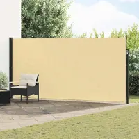 Syfax Uittrekbaar Zijscherm Zand 300 x 200 cm Polyester
