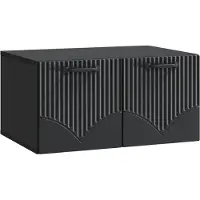 vidaXL Wandmontage TV-kast Zwart 59,5 x 41 x 30 cm Bewerkt hout