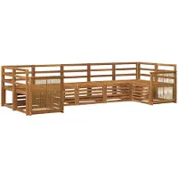 vidaXL Buiten bank set 6 st Naturel Massief Acacia Hout