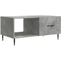 vidaXL Salontafel Betongrijs 90 x 50 x 40 cm Bewerkt hout